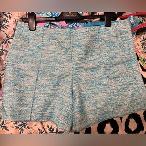 Shore blue tweed shorts Lilly Pulitzer